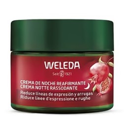 Crema de Noche Reafirmante de Granada y Péptidos de Maca Weleda 40 ml.