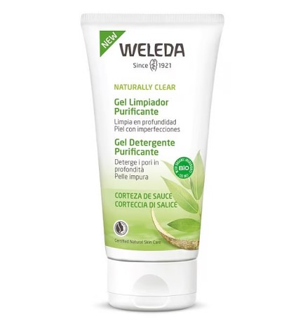 Gel limpiador purificante (piel mixta/grasa) Weleda 100 ml.