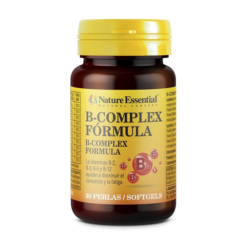 B-Complex Fórmula 500 mg. Nature Essential 30 perlas