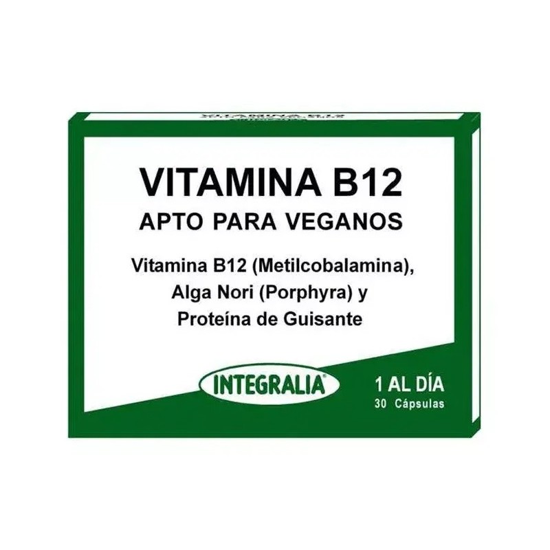 Vitamina B12 Apto para Veganos Integralia 30 cápsulas