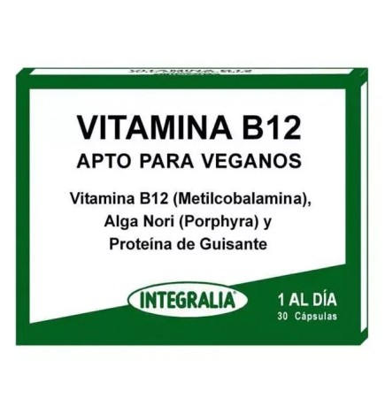 Vitamina B12 Apto para Veganos Integralia 30 cápsulas