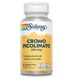 Cromo Picolinato 200 mcg Solaray 50 comprimidos