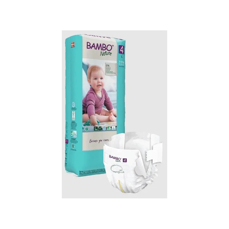 Pañales Talla 4/L 4-8 Kg Bambo Eco Nature