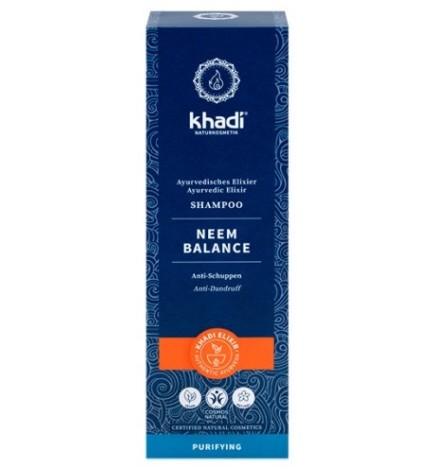 Champú Neem Equilibrio cuero cabelludo Khadi 200 ml. (anticaspa)