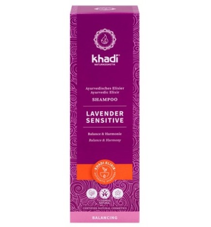 Champú Sensitive Lavanda Khadi 200 ml.