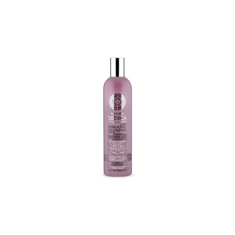 Champú para cabello teñido y dañado Natura Siberica 400 ml.