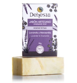 Jabón Artesano Higiene Íntima BIO con Lavanda y Manzanilla Dehesia 90 g.