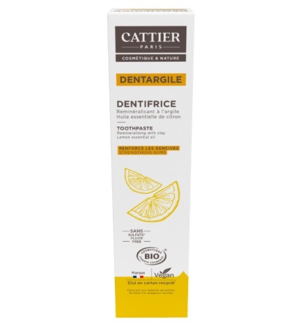 Dentargile Limón Fortalecedor Encías Cattier 75 ml.