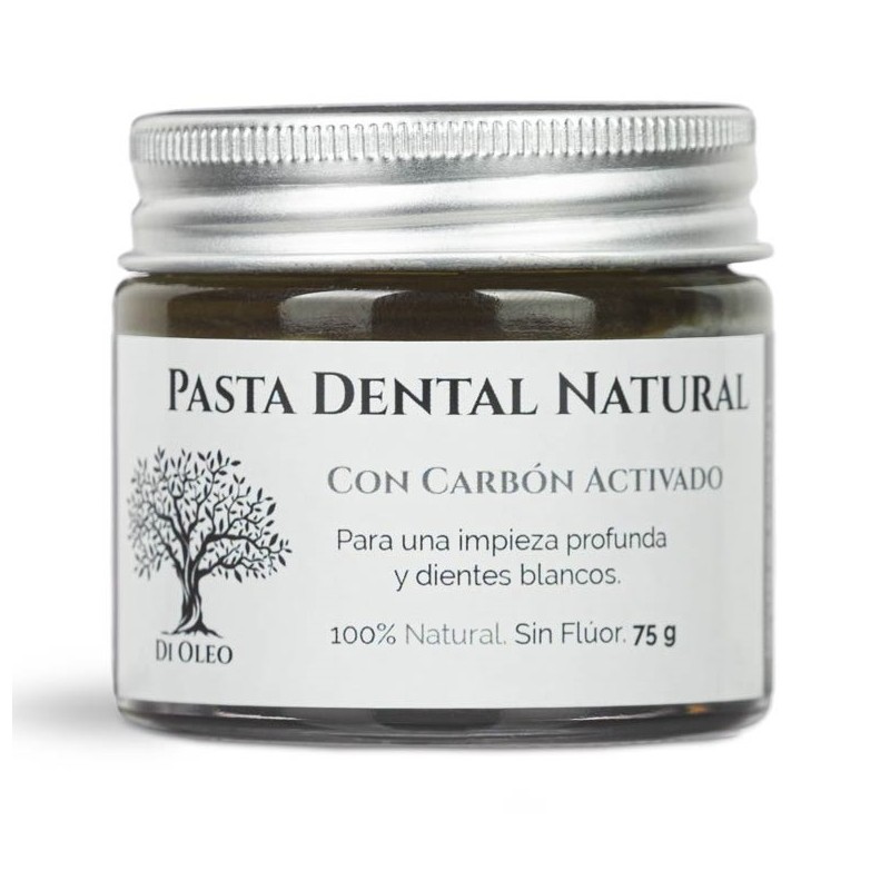 Pasta de dientes con Carbón Activado Sin Flúor Di Oleo 75 g.