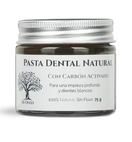 Pasta de dientes con Carbón Activado Sin Flúor Di Oleo 75 g.