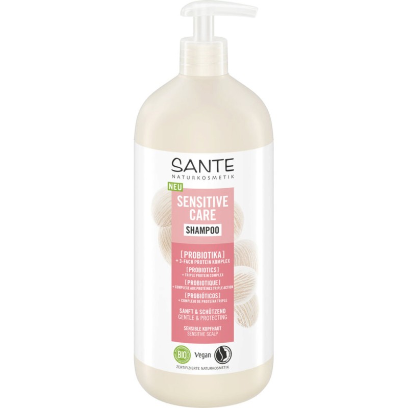 Champú cuidado sensitive probióticos Sante 950 ml.