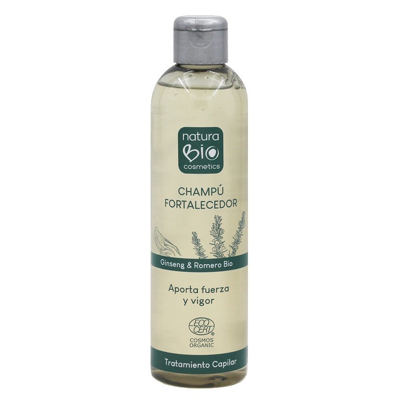 Champú Fortalecedor ginseng romero NaturaBIO 250 ml.