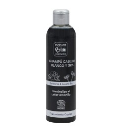 Champú Cabello Blanco y Gris NaturaBIO 250 ml.