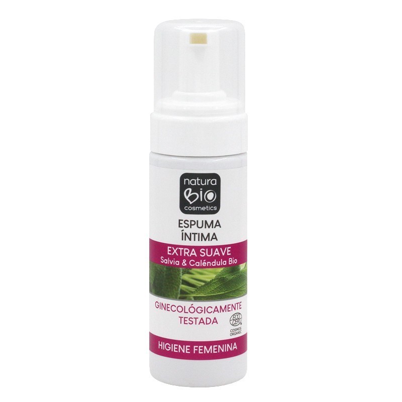 Espuma higiene íntima femenina NaturaBIO 150 ml.