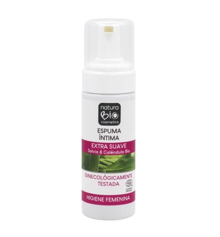 Espuma higiene íntima femenina NaturaBIO 150 ml.