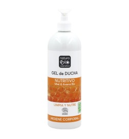 Gel de ducha Nutritivo miel y avena Bio NaturaBIO 740 ml.