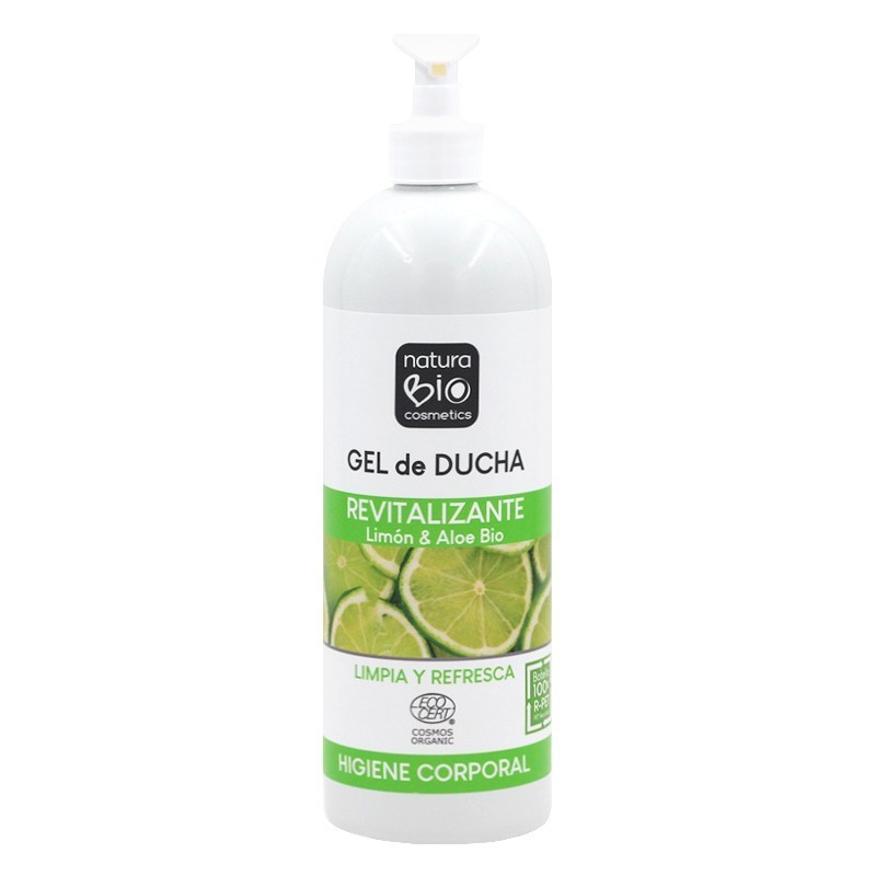 Gel de ducha Revitalizante con aloe vera Bio NaturaBIO 740 ml.