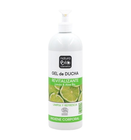 Gel de ducha Revitalizante con aloe vera Bio NaturaBIO 740 ml.