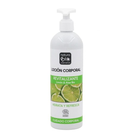 Loción corporal Revitalizante Limón Aloe Bio NaturaBIO 500 ml.