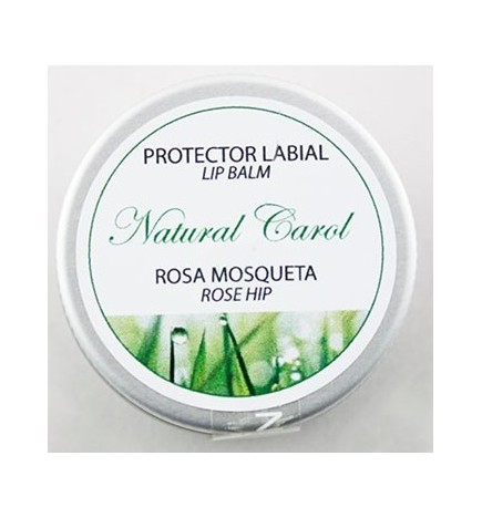 Protector labial Rosa Mosqueta Natural Carol 15 ml.