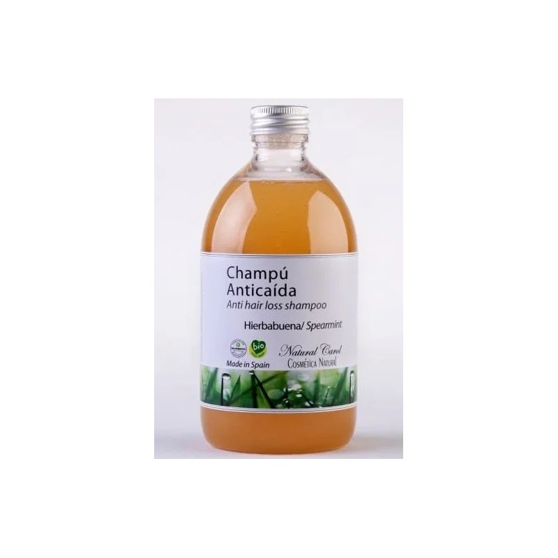 Champú anticaída con Hierbabuena Natural Carol 500 ml.