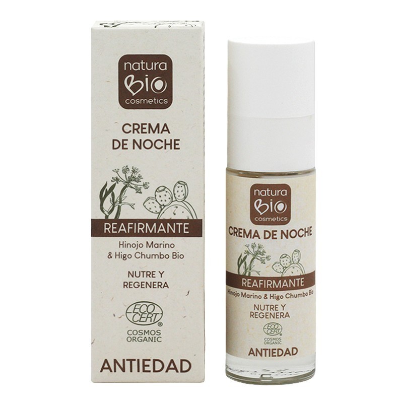 Crema de noche Reafirmante Hinojo NaturaBIO 30 ml.