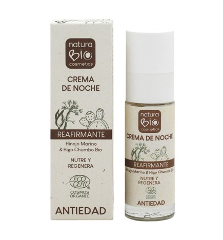 Crema de noche Reafirmante Hinojo NaturaBIO 30 ml.