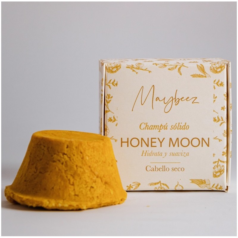 Champú sólido Honey Moon (cabello seco) MayBeez 95 g.