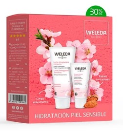 Cofre Piel Sensible Leche limpiadora + crema Weleda