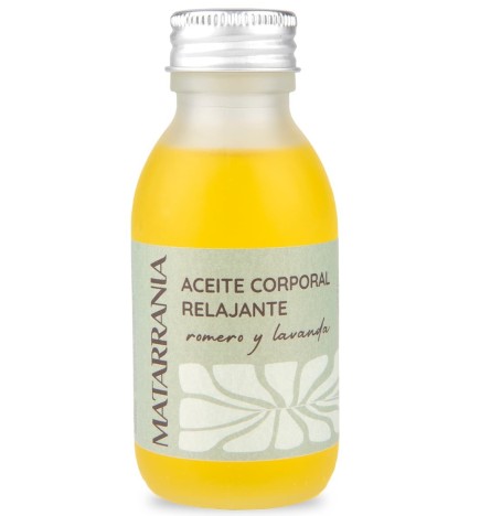 Aceite corporal relajante romero y lavanda Matarrania 100 ml.