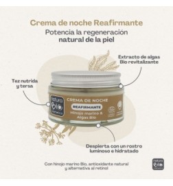 Crema de noche Reafirmante Hinojo NaturaBIO Cosmetics 50 ml.