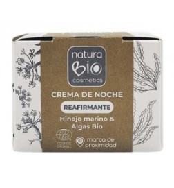 Crema de noche Reafirmante Hinojo NaturaBIO Cosmetics 50 ml.