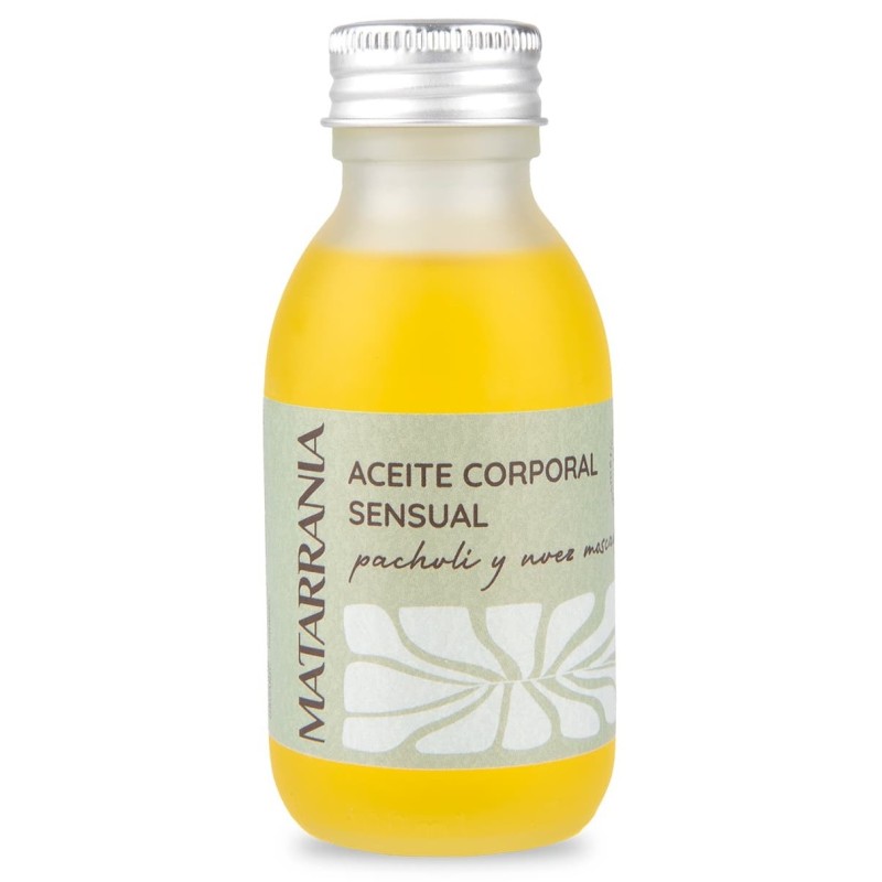 Aceite corporal sensual pachuli y nuez moscada Matarrania 100 ml. Aceite corporal sensual pachuli y nuez moscada Matarrania 100 ml.