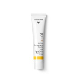 Crema solar facial con color SPF 30 Dr. Hauschka 40 ml.