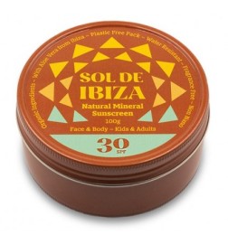 Protector solar SPF30 Sol de Ibiza 100 g. (cara y cuerpo)