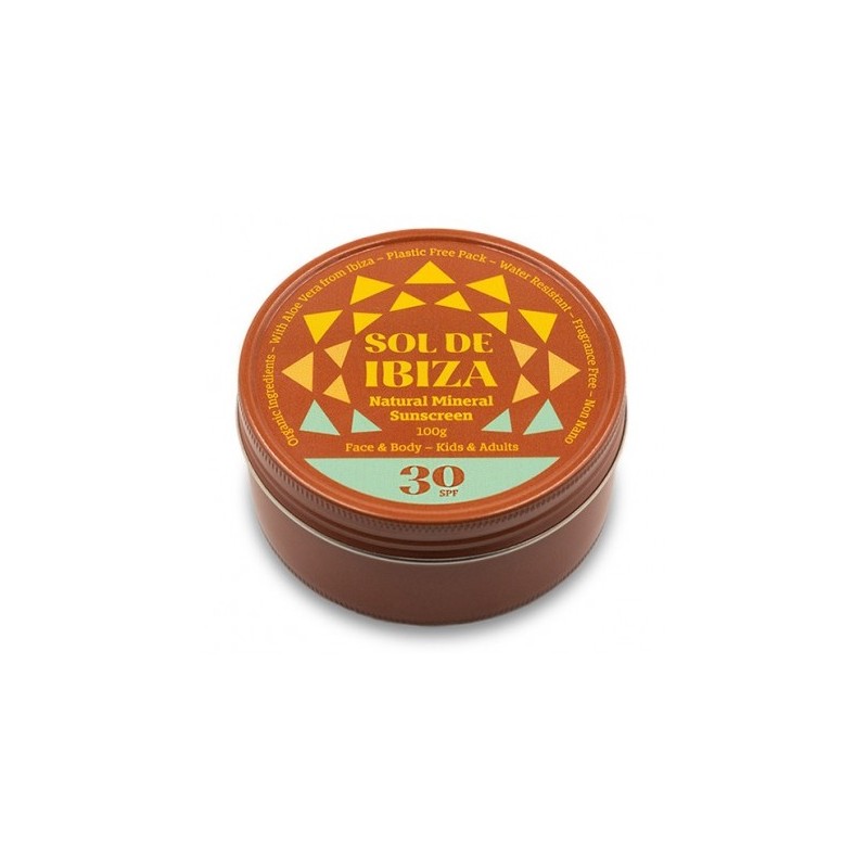 Protector solar SPF30 Sol de Ibiza 100 g. (cara y cuerpo) Protector solar SPF30 Sol de Ibiza 100 g. (cara y cuerpo)