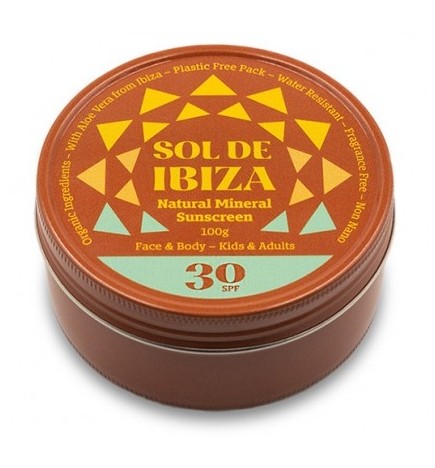 Protector solar SPF30 Sol de Ibiza 100 g. (cara y cuerpo)