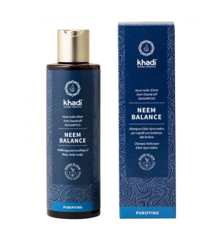 Champú Neem Equilibrio cuero cabelludo Khadi 200 ml. (anticaspa)