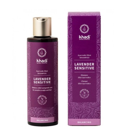Champú Sensitive Lavanda Khadi 200 ml.