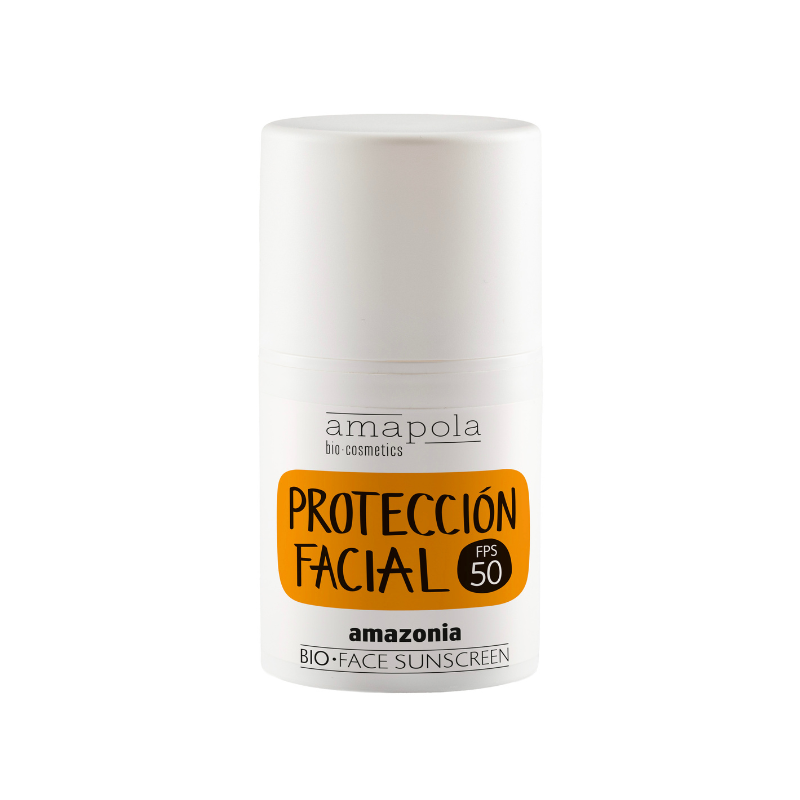 Crema hidratante facial con protección alta SPF50 Amapola Biocosmetics 50 ml. Crema hidratante facial con protección alta SPF50 Amapola Biocosmetics 50 ml.