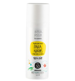 NUEVO Protector solar para niños SPF 50 Amapola Biocosmetics 150 ml.