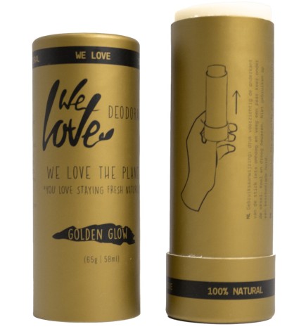 Desodorante stick Golden Glow We Love The Planet 65 g.