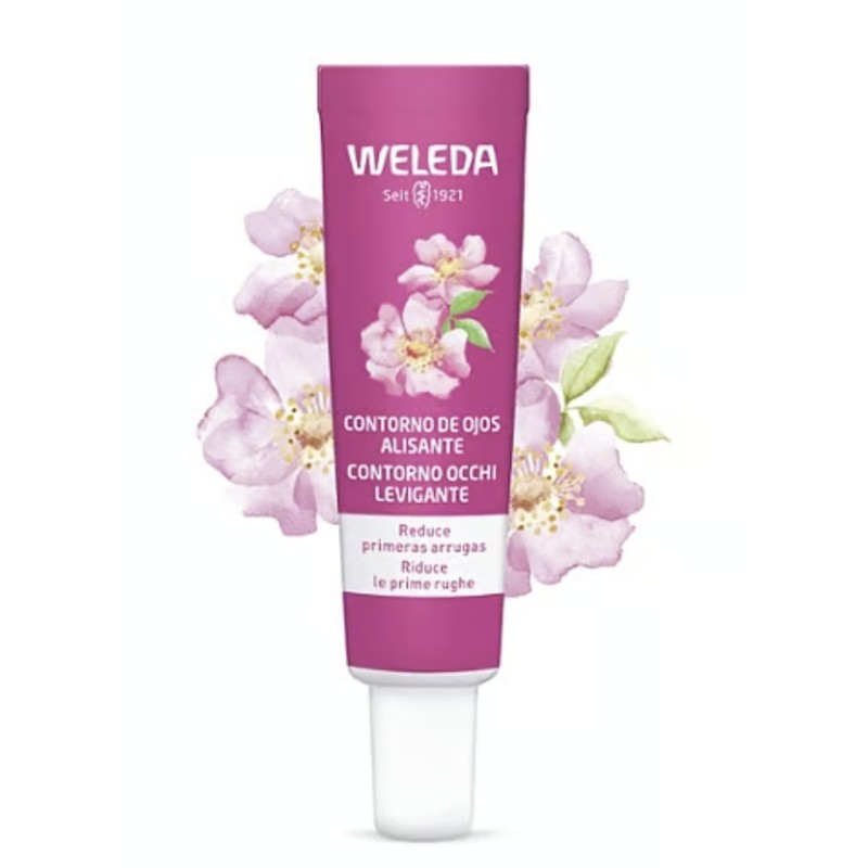 Contorno de ojos alisante de Rosa Mosqueta y Té Blanco Weleda 12 ml.