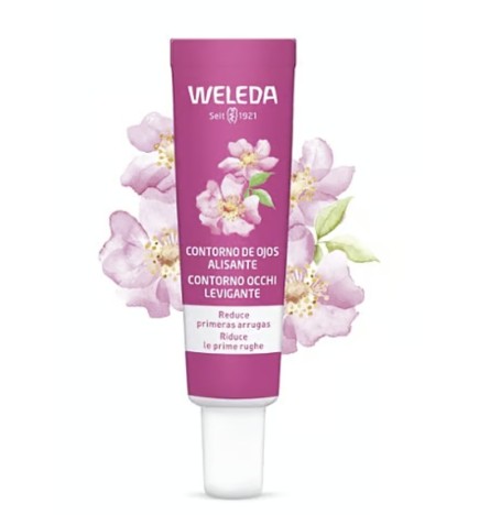 Contorno de ojos alisante de Rosa Mosqueta y Té Blanco Weleda 12 ml.