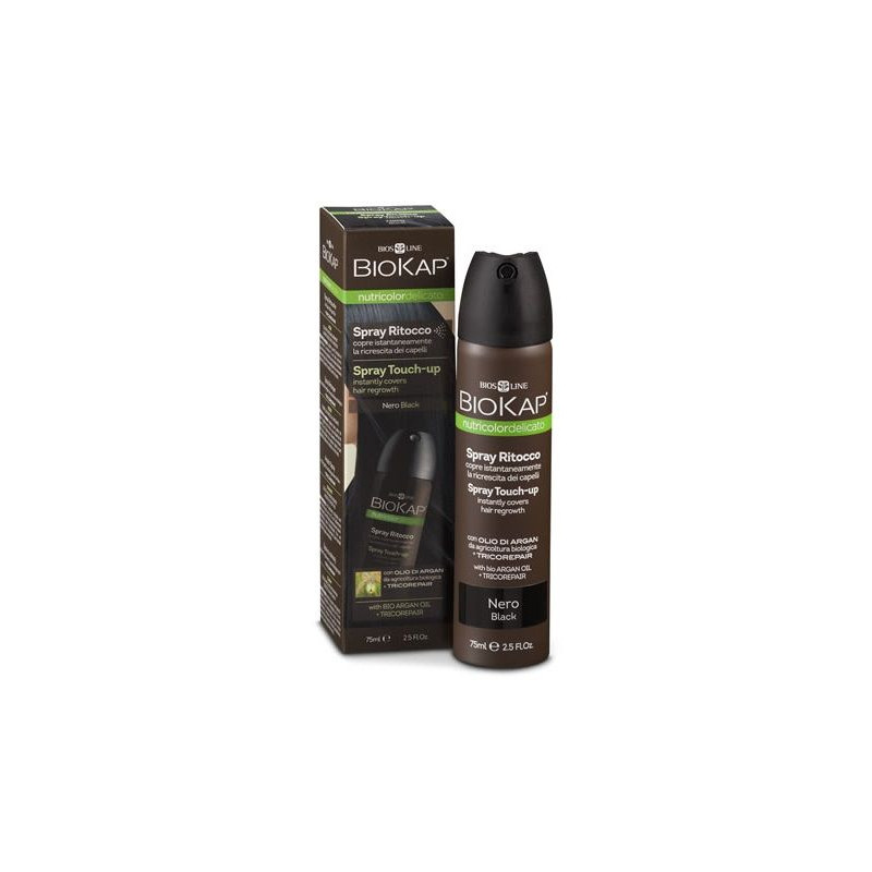 Spray retoque Touch Up Negro Biokap 75 ml.