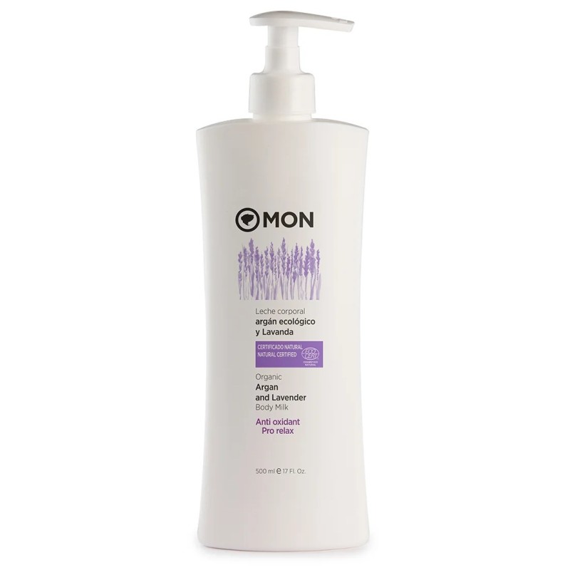 Leche corporal Argán y Lavanda Mon 500 ml. Leche corporal Argán y Lavanda Mon 500 ml.