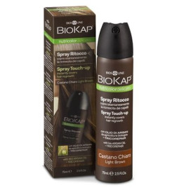 Spray retoque Touch Up Castaño claro Biokap 75 ml.