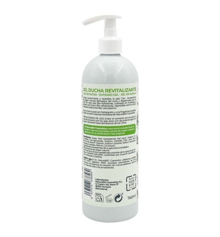 Gel de ducha Revitalizante con aloe vera Bio NaturaBIO 740 ml.