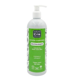 Loción corporal Revitalizante Limón Aloe Bio NaturaBIO 500 ml.