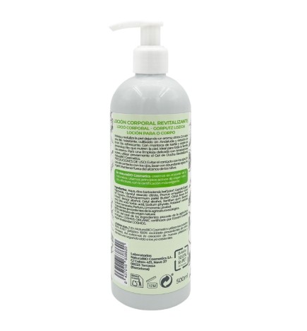 Loción corporal Revitalizante Limón Aloe Bio NaturaBIO 500 ml.